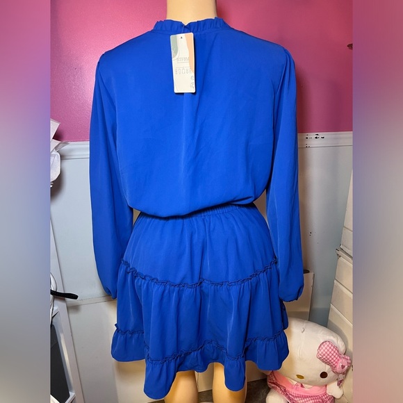 NEW Elegant Blue Women's Dress - Picture 9 of 12
